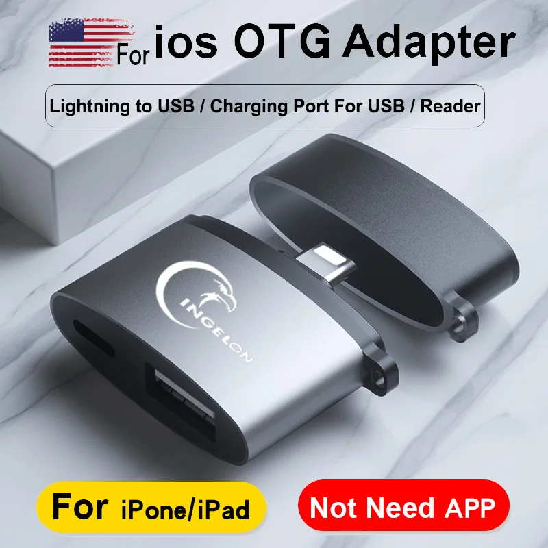 

OTG reader for iOS to USB Camera Adapter Mobile Phone Accessories Converter for iPod hard disk iOS 13 connector Dropshipping