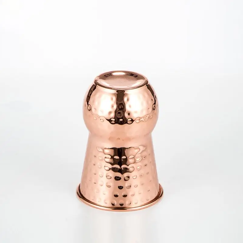 

Copper Plated Stainless Steel Cocktail Vodka Glass Coffee Mug Hammer Point Beverage Whiskey Beer Iced Tea Cup Bar Party Supplies