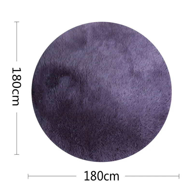 Искусственный шерстяной теплый круглый ворсистый ковер размером 80/120/160 см для гостиной, спальни, ковер для пола, матрас, сидение, текстильные меховые ковры.