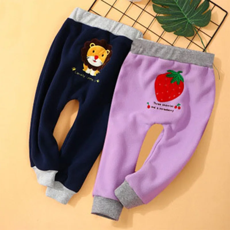 

Children's Pants For Girls Trousers Thicken Autumn Winter Kids Pants Boy Plus Velvet Warm Baby Pants Girls Boys xxx