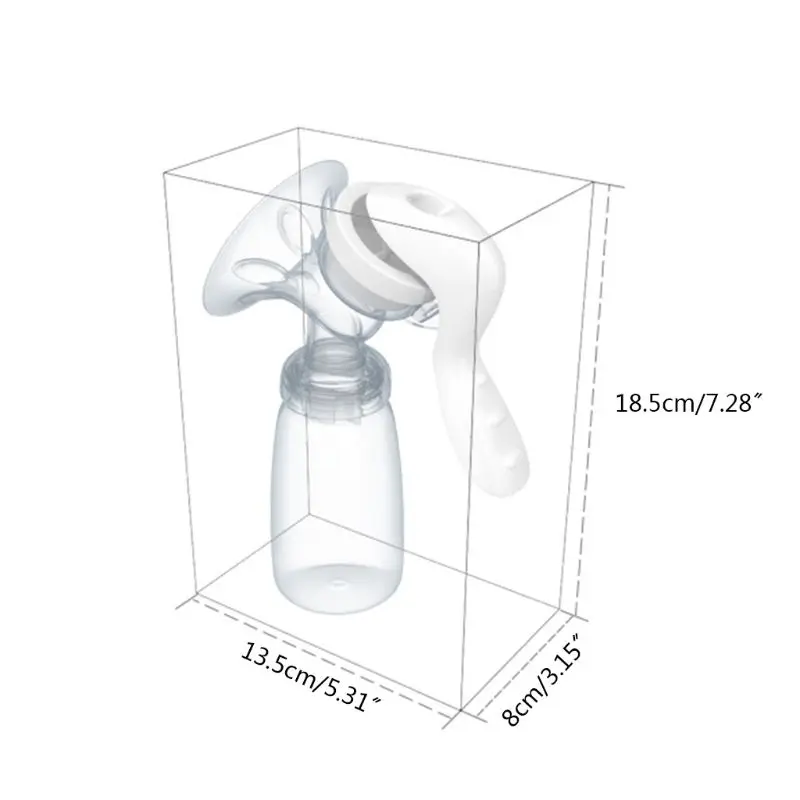 

Handy Manual Breast Pump Powerful Baby Nipple Suction Feeding Milk Bottles for Travel