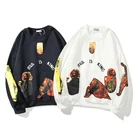 Мужские пуловеры Kendall Jenner, толстовки с капюшоном и надписью Иисус-король, бархатные свитшоты Kanye West