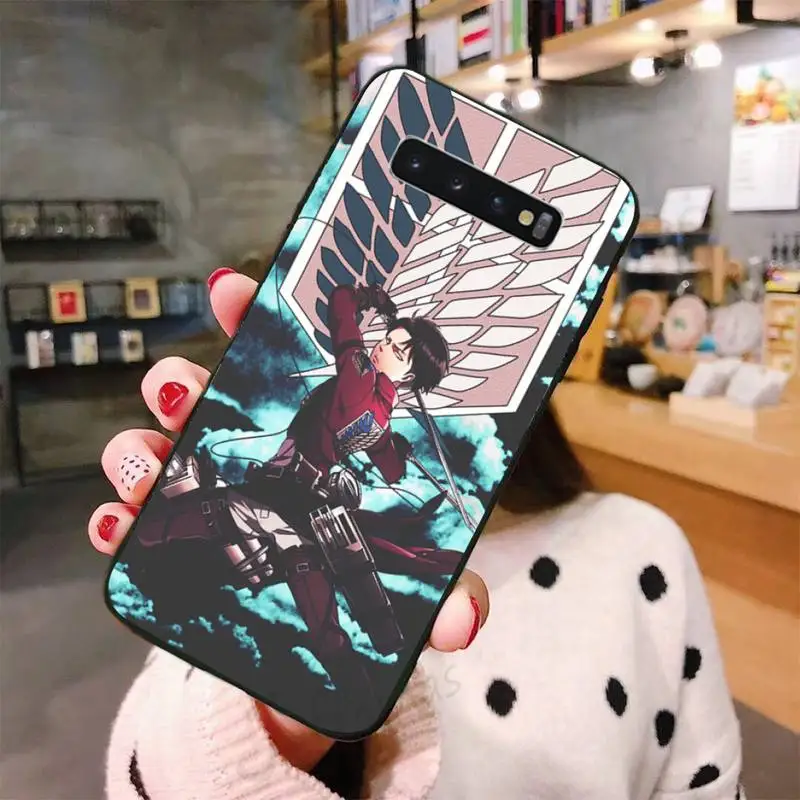 

Anime Attack On Titan Levi Ackerman Phone Case For Samsung A50 A51 A71 A20E A20S S10 S20 S21 S30 Plus ultra 5G M11 funda shell