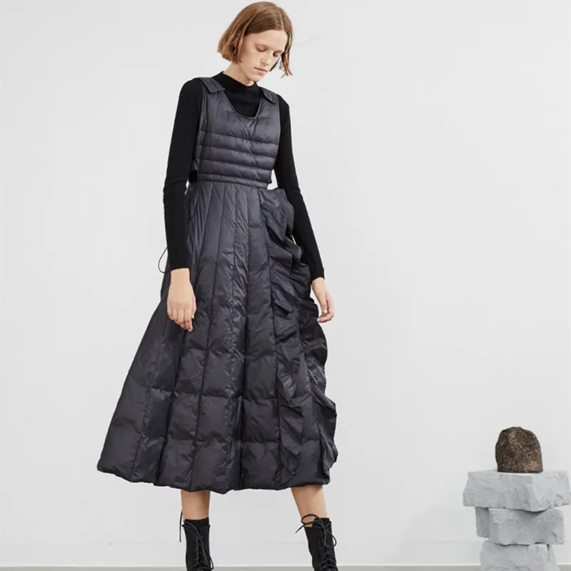 Оригинальный дизайн женский Зимний Элегантный тонкий милый жилет без рукавов на