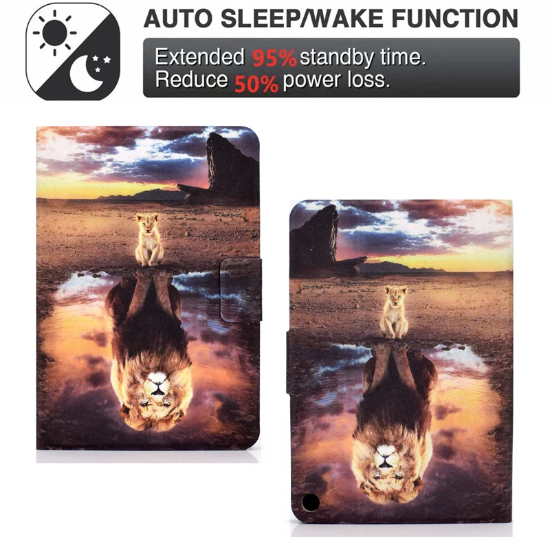 

Coque Case For Amazon Fire HD8 Plus 2020 8.0 inch Cartoon Leather Funda For Amazon Kindle Fire HD 8 Plus Stand Tablet Cover Case