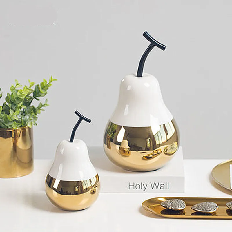 

Nordic Creative Ceramic Apple Pear Decoration Modern Simple Home Wine Cabinet Decoration Fruit Decoration Crafts A458