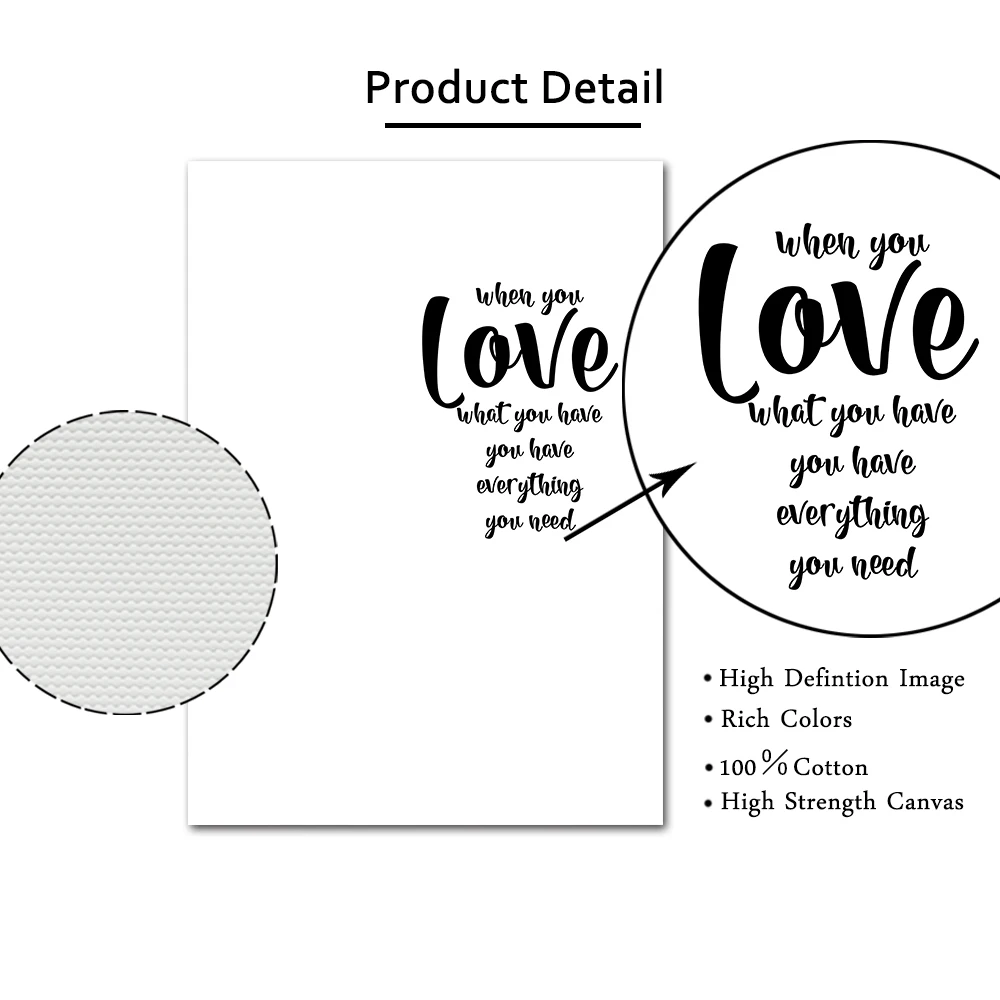 Мотивационная Цитата плакат любовь игровая комната холст Художественная печать