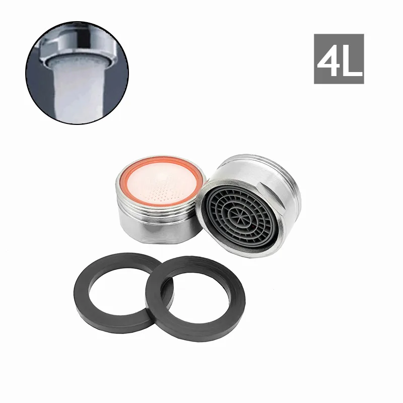 

WASOURLF 2 шт. водосберегающий кран-аэратор из нержавеющей стали, корпус M24, наружная резьба 2 л, 3 л, 4 л, кран, кухонные аксессуары, фитинг