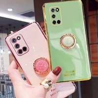 phone holder case for oppo a52 case a 52 soft silicone stand cover for oppo a72 2020 a 72 case a52 a92 shockproof fundas capa