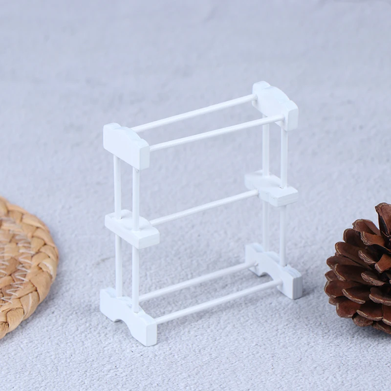 1:12 миниатюрная мебель для кукольного дома белая вешалка полотенец ванной