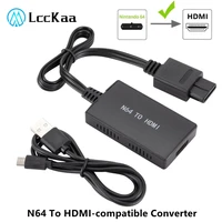 lcckaa 1080p n64 to hdmi compatible converter game adapter for nintend n64 snes tohdmi compatible converter plug and play