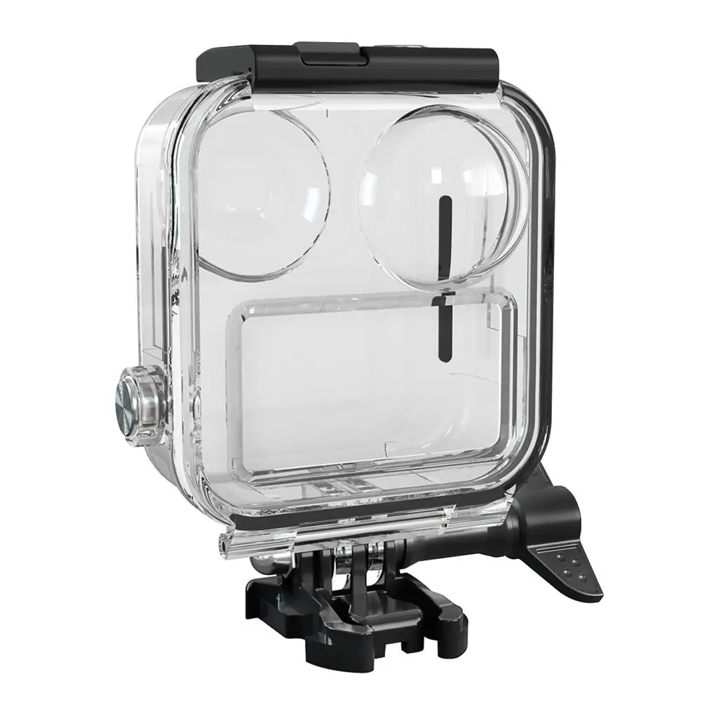 Дешево Подводный водонепроницаемый чехол для панорамной экшн-камеры GoPro MAX, прозрачный защитный чехол для дайвинга, аксессуары для крепления корпу...