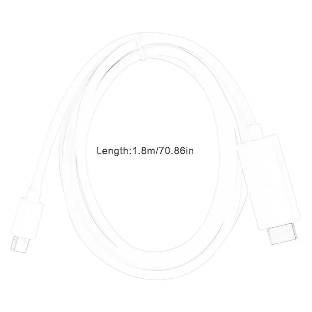 

Mini Dp To Hdml Cable Minidp To Hdml 1.8 M Dp Line Minidisplayport 20pin lnterface Perfect Lossless Signal Plug And Play
