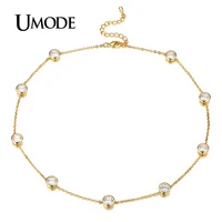 umode delicate workmanship synthetic cz cubic zirconia necklace jewelry gift for women necklace un0028
