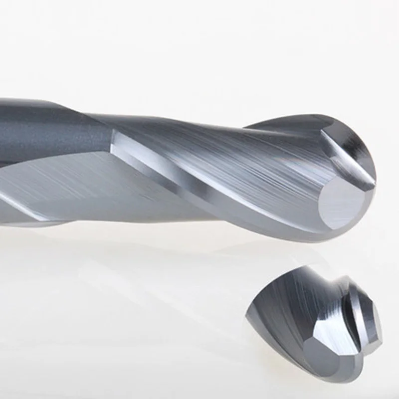 6x HRC 45 карбид вольфрама 2 флейты Концевая фреза для носа гравировальный станок с