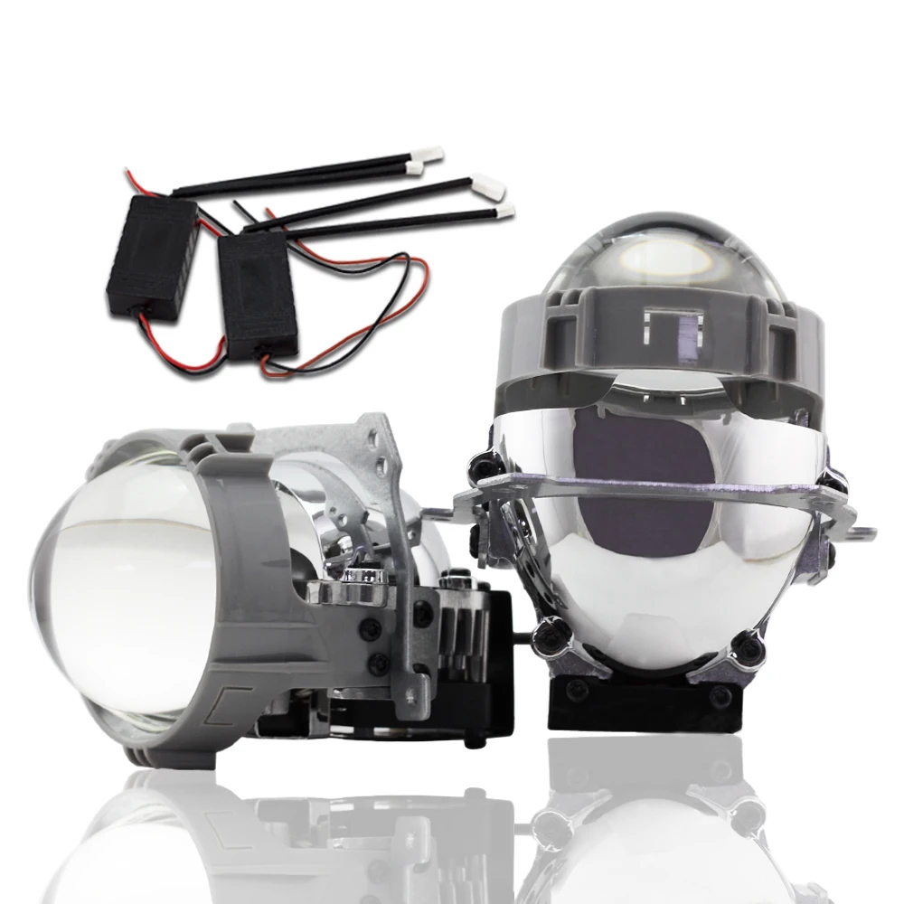 

Bedehon 2 шт. LHD RHD 2020 2,5 дюймовый Bi-Led объектив проектора T850 дальний и ближний свет 6000K автомобильные линзы Черные Стеклянные линзы с приводным вен...