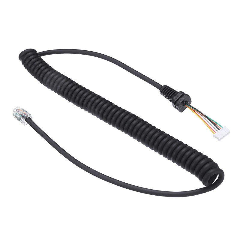 65 см черный микрофон кабель Шнур подходит для Yaesu MH 36B6J FT 100 100D 90R 2600M Mayitr|Кабели