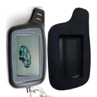 10 шт.лот X5 ЖК-дисплей дистанционного Управление брелок корпус + силиконовый чехол для 10 шт русский Двухстороннее автосигнализации Томагавк X5 X3 цепочка для ключей