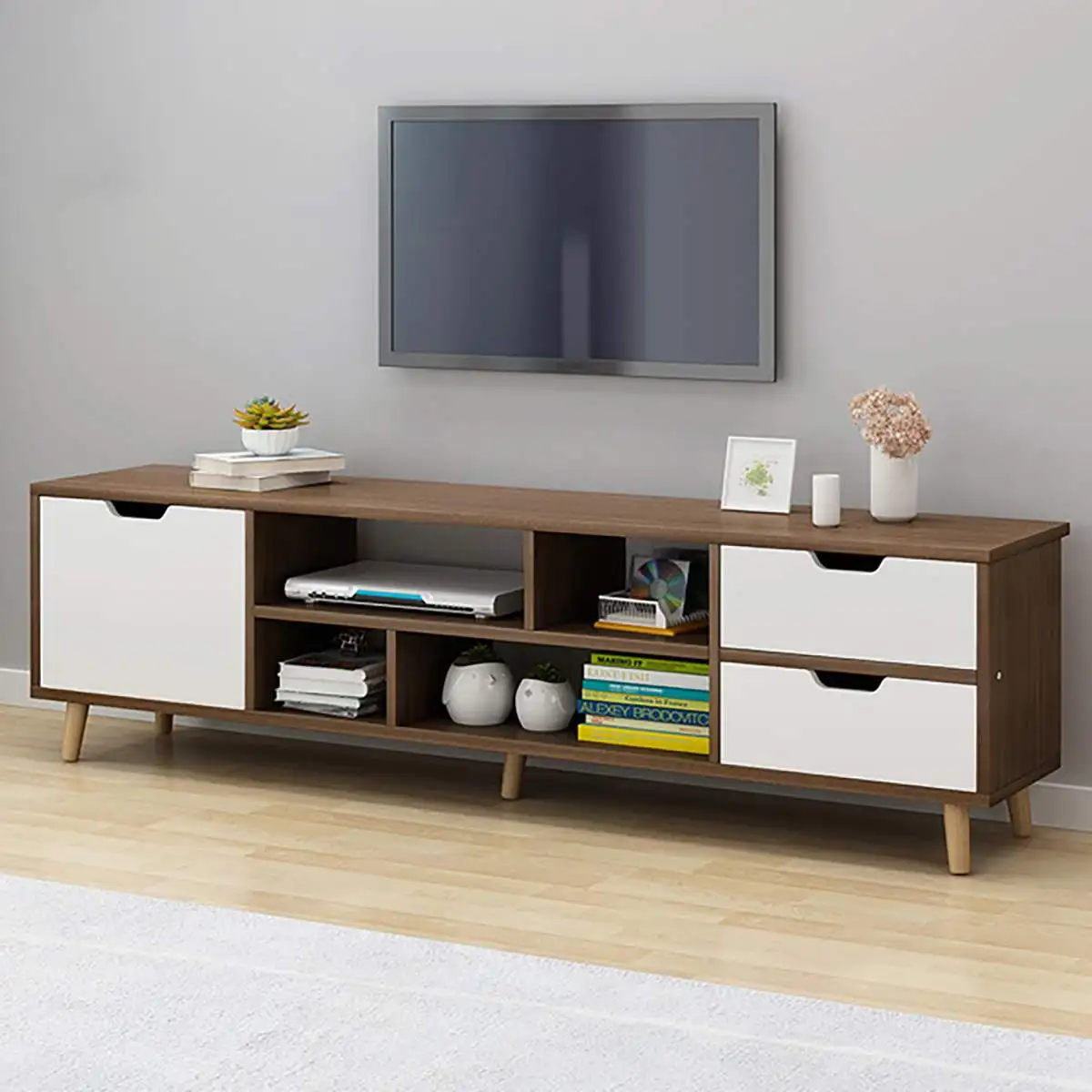 

Деревянный ТВ-шкаф 140x30 см, подставка для телевизора, звуковизуальные шкафы для хранения, ящики, мебель для гостиной