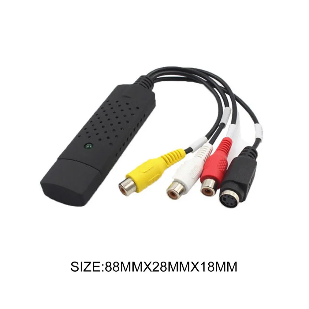 Преобразователь VHS в цифровой файл экспресс USB 2 0 видео Захват аудио AV