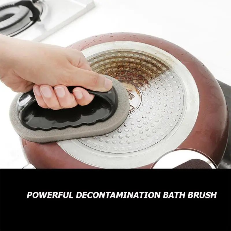Strong Decontamination Bath Brush Sponge Tiles Brushes Washable Dishes Pans Fireplaces Superior Quality Kitchen Cleaning Tools | Дом и сад