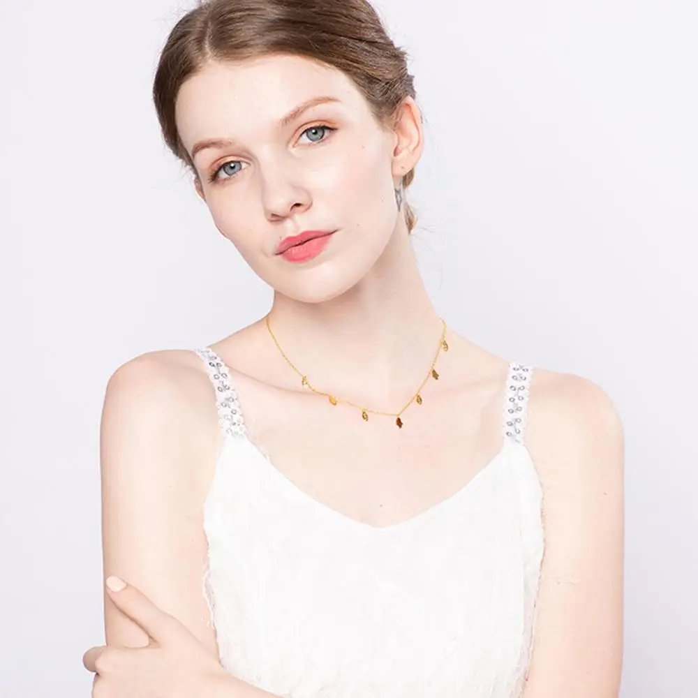 Женское свадебное ожерелье из стерлингового серебра 925 пробы 10 шт./партия изящные