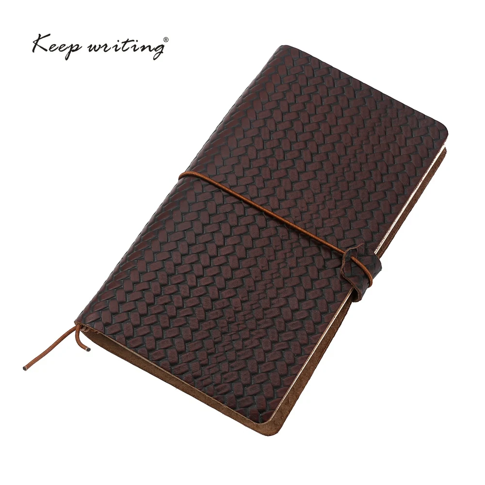 Дорожный блокнот 2019 дневник винтажный из коровьей кожи книга для записей
