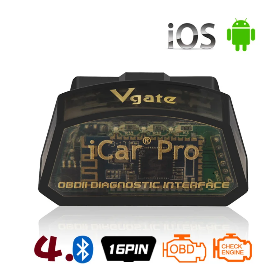 Vgate iCar Pro Bluetooth 4 0/WIFI OBD2 сканер для IOS Android OBD II диагностический