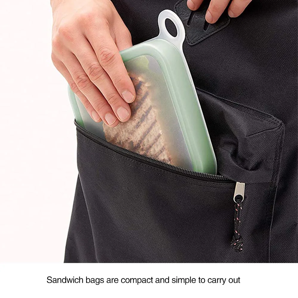 

Sandwich Toast Lunch Box Portable Take-Out Lunch Box For School Reusable Kitchen Tableware Work Lunch Container Kitchen Utensils