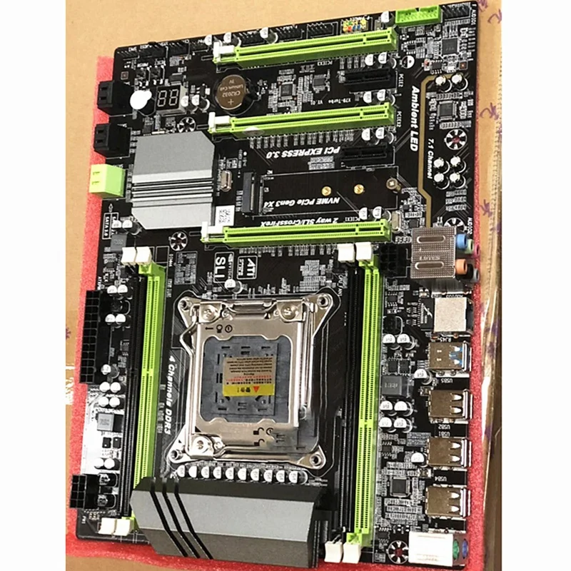 Материнская плата X79 Turbo LGA2011 ATX Combos E5 2620 ЦП 2 шт. x 8 ГБ 16 DDR3 ОЗУ 1600 МГц PC3 12800R PCI-E NVME M.2 SSD