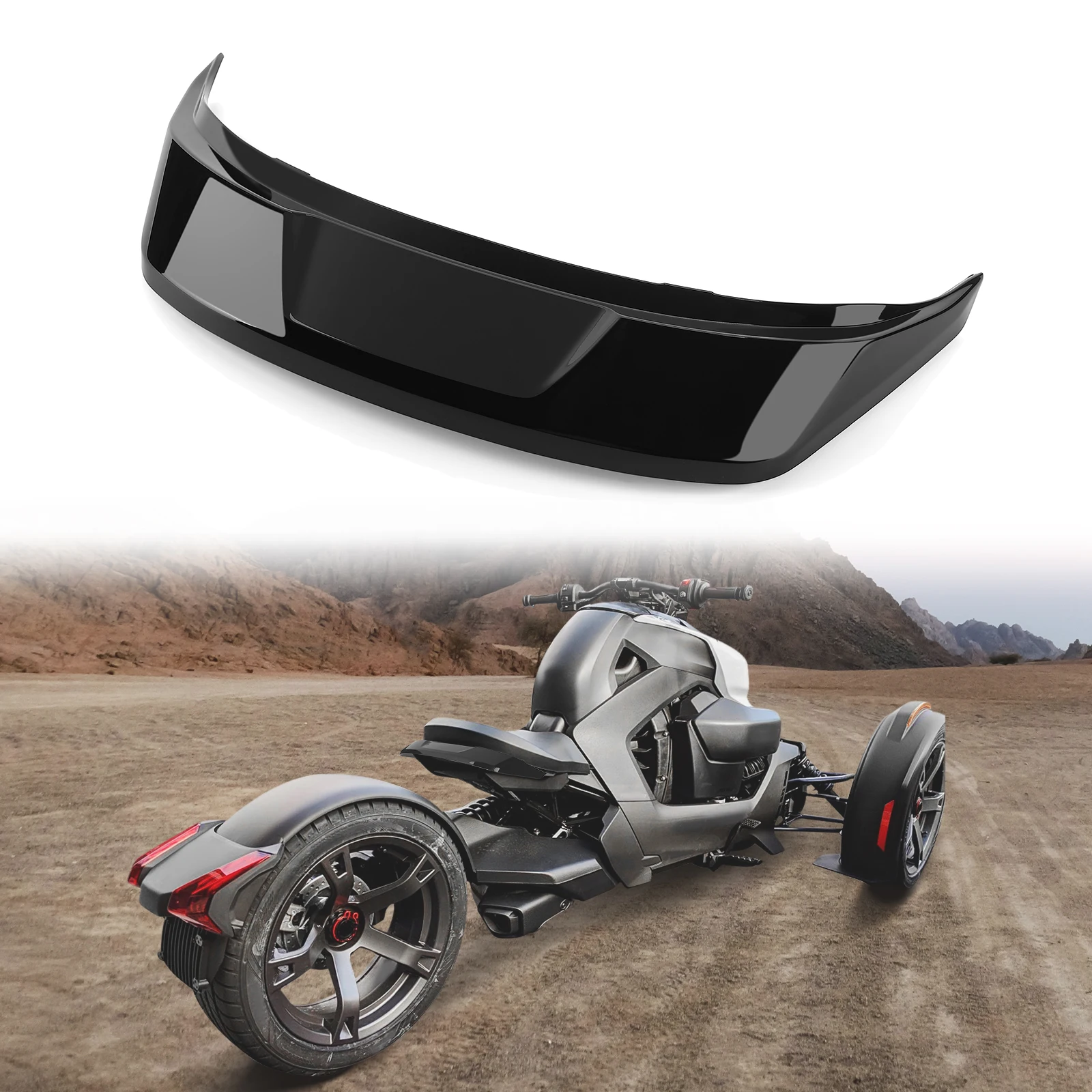 

Ryker Rear Spoiler Intensive Black On-road KEMIMOTO Compatible with Can-Am Ryker 600 900 Sport 2019 2020 2021 2022 219400869
