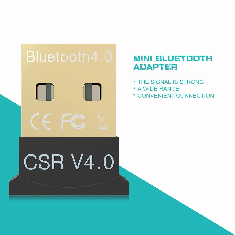 Adaptador Mini USB Bluetooth V 4,0, modo Dual Sem Fio, Dongle, Bluetooth...