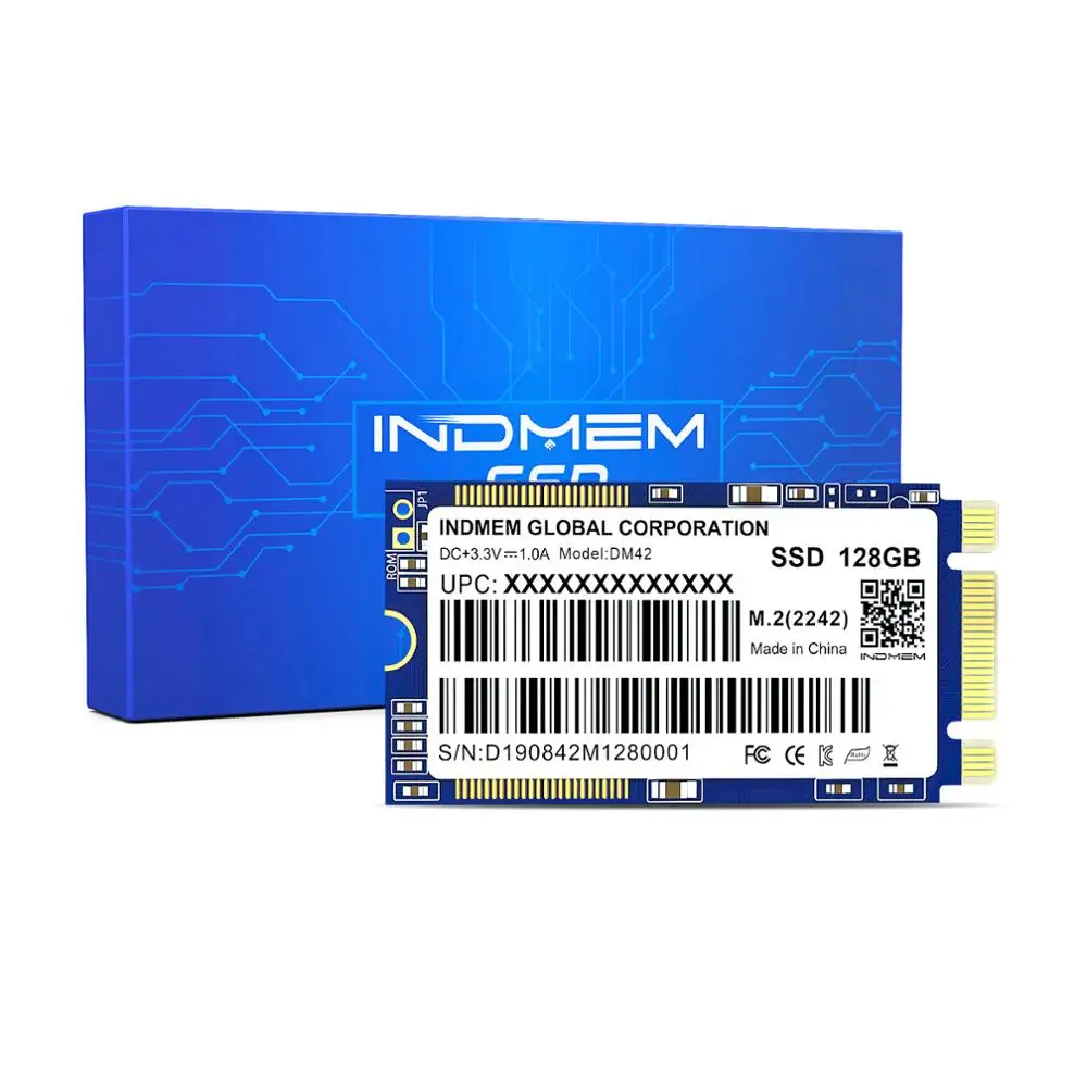 Внутренний твердотельный накопитель INDMEM M.2 2242 SSD 256 ГБ/128 ГБ/64 Гб MLC M2 Sata HD 120 ГБ 240