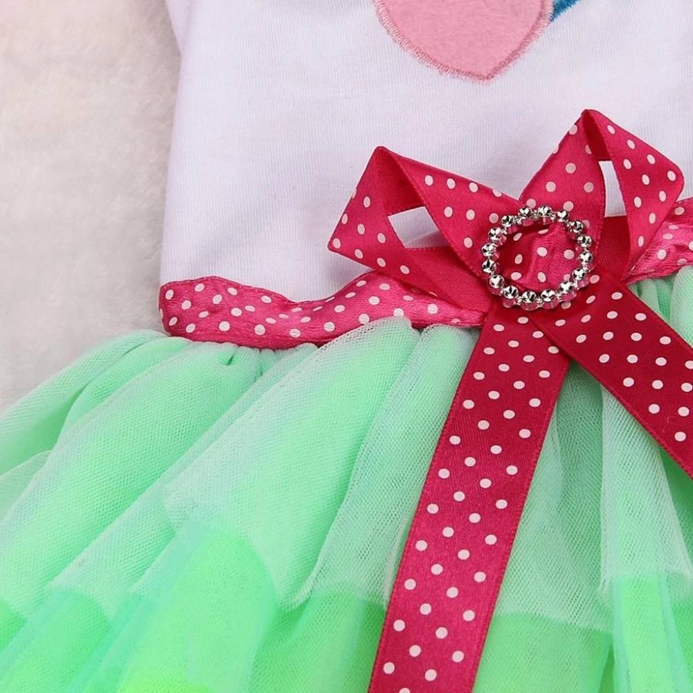 Летние для домашних животных собак кошка щенок губы платье пачка одежда футболка