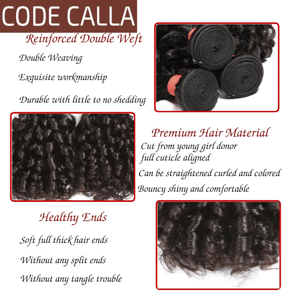 Bouncy Curly Hair Bundles With 13x4 Hd Lace Front Human Brazilian 3 4 Weave And Loose Wiht Closure | Шиньоны и парики