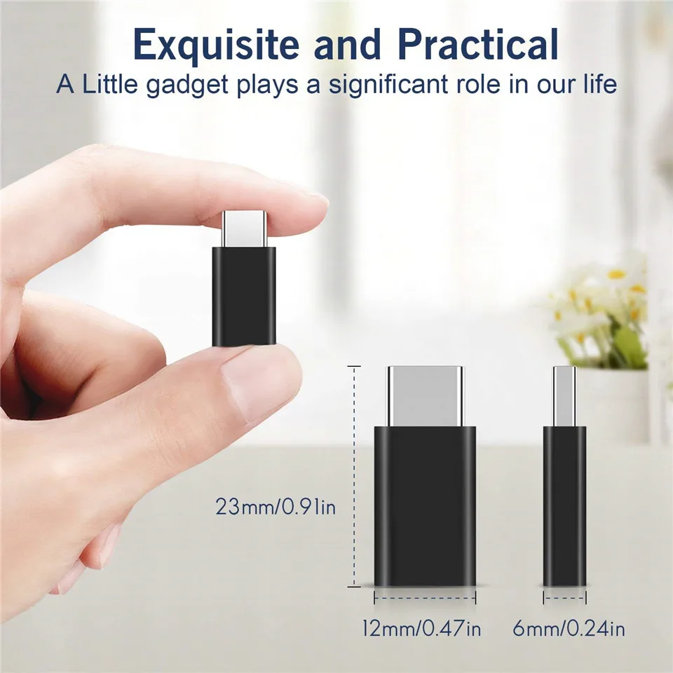 Адаптер с Micro USB на type-C для Samsung S21/S20 Plus/Xiaomi Redmi Note 9/8/Huawei P30 3 шт. | Мобильные телефоны и