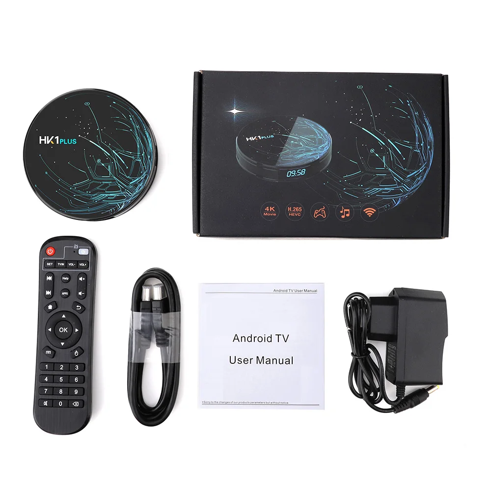 HK1 PLUS Smart TV BOX Android 9 0 OS S905X2 четырехъядерный DDR3 4 Гб 64 2 4G/5 8G двойной WIFI USB3.0 BT4.0 4K HDR H.265