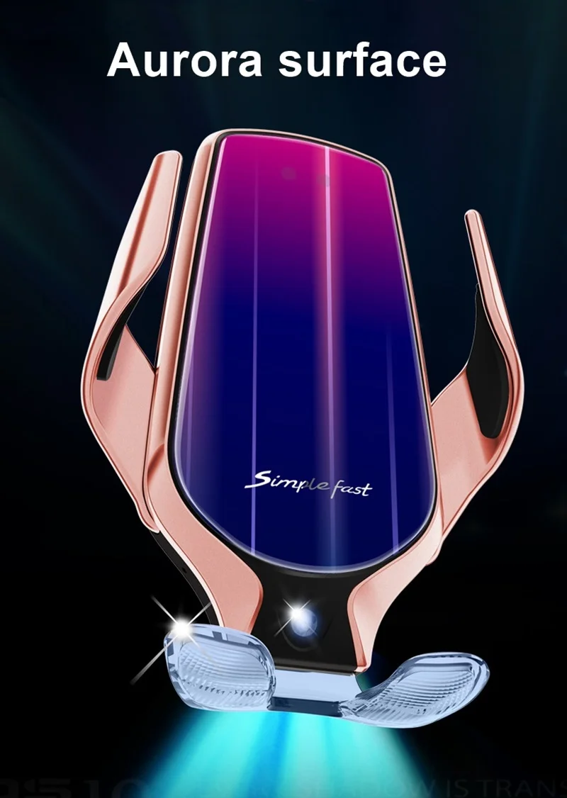 Tongdaytech 10 Вт Qi автомобильное беспроводное зарядное устройство для iPhone X 8 XS 11 Pro Max автомобильный держатель для телефона Быстрое беспроводное зарядное устройство для samsung S10 Plus