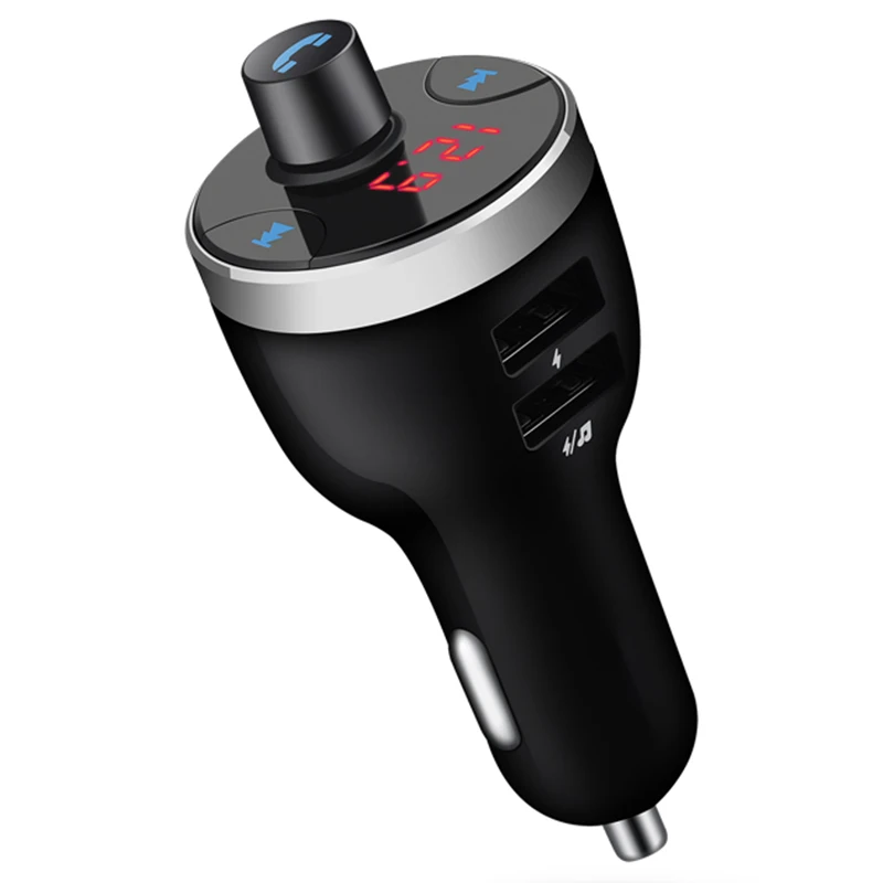 Топ Bluetooth V4.2 автомобильный fm-передатчик беспроводной радио адаптер MP3-плеер плюс