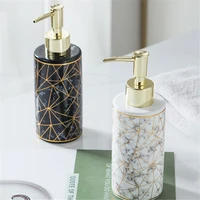 300ml ceramic soap dispenser nordic bathroom lotion liquid replace empty sub bottle body wash hand sanitizer shampoo bottle