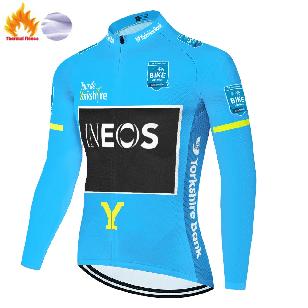 2020 roupa мужской велоспорт ineos Велоспорт Джерси с длинным рукавом мужская летняя