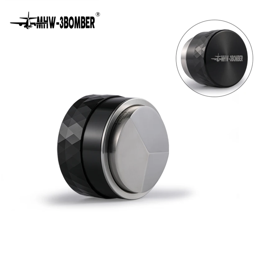 Темпер для кофе 51/53 мм регулируемый вентилятор/основание с резьбой ручка