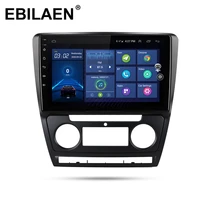 ebilaen car multimedia dvd radio player for skoda octavia 2 a5 2008 2013 1din android 10 0 autoradio gps navigation rear camera