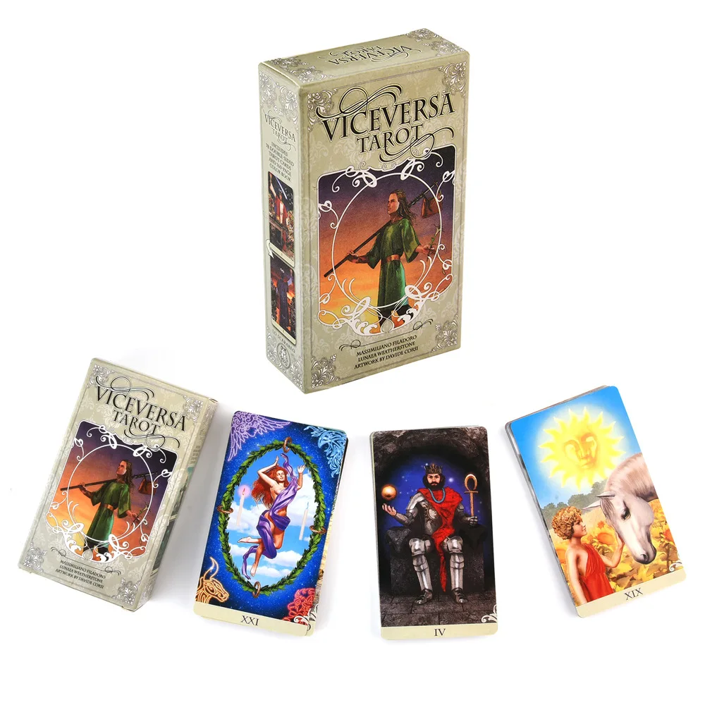 

Vice Versa Tarot Kit Tarot Cards Oracle Tarot Deck Card for Divination Fate Board Games For Adult Family Party Playing Cards