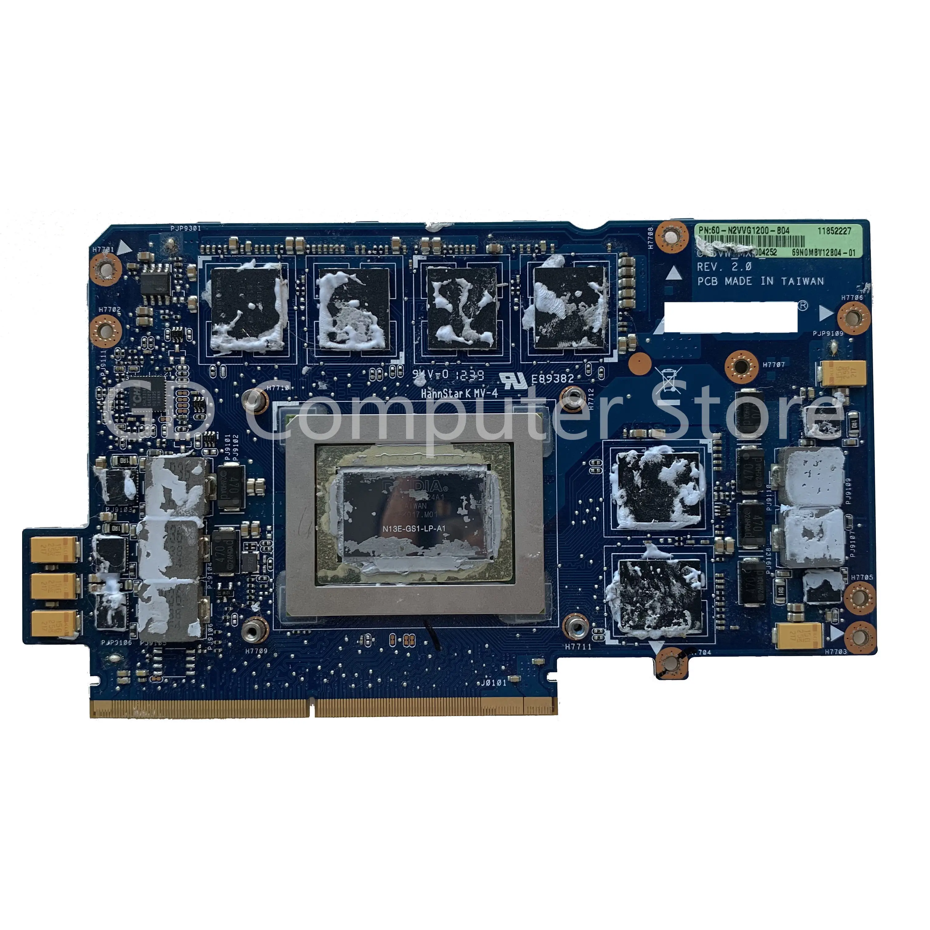 GD оригинал для Asus G75VW графическая карта ноутбука вентилятор радиатора _ MXM 670 бит