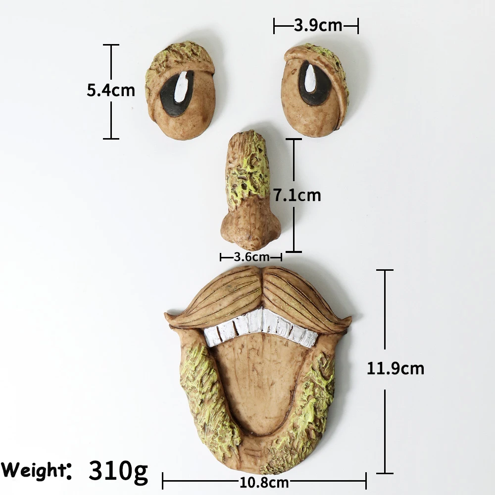 

Weird Old Tree Man Hugger Decoration Garden Peeker Face Sculpture Courtyard Art Decor Xmas Gifts