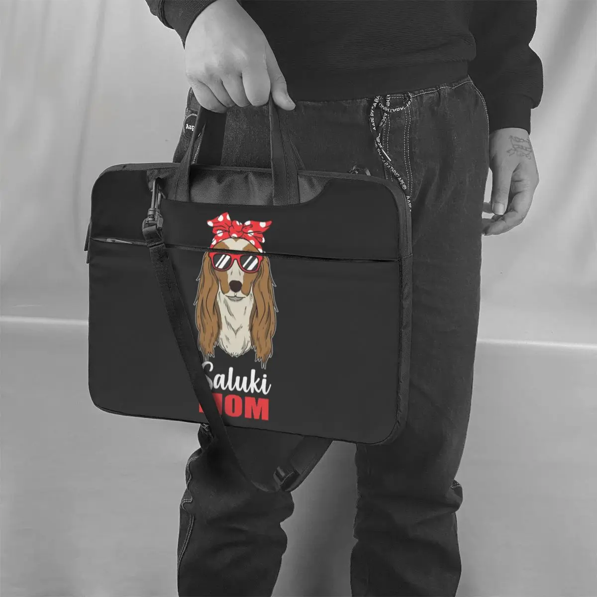 

Greyhound Laptop Bag Case Stylish Bike Computer Bag With Handle Carry Laptop Pouch