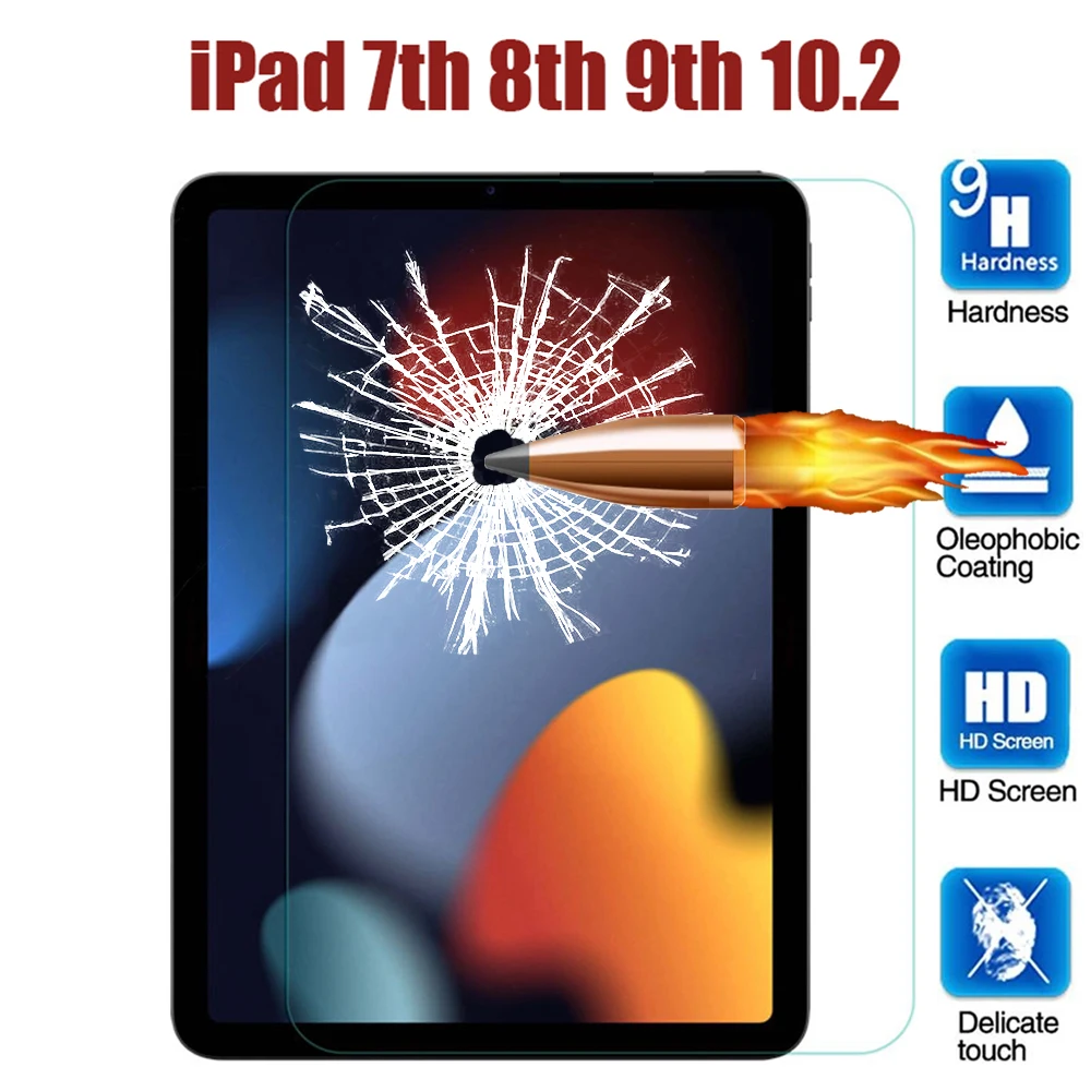 Закаленное стекло для планшета Apple iPad 9-го 8-го 7-го поколения A2603 A2604 защитная