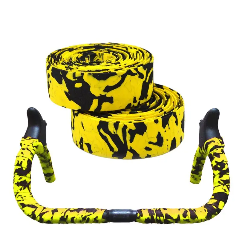 

2pcs Bicycle Handlebar Belt Cycling Handle Belt Bike Cork Handlebar Tape Wrap Sweat Absorbent Bike Wrap