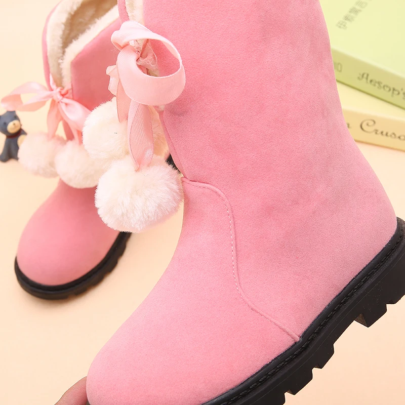 2019 новые зимние сапоги для девочек теплые хлопковые длинная детская обувь